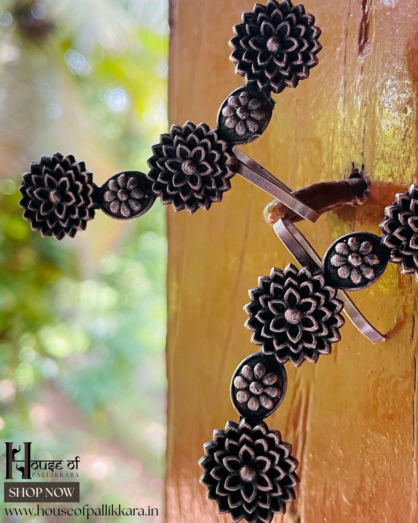 Phool Jaal | Contemporay Ear cuffs by the कारीगर | Silver Plated