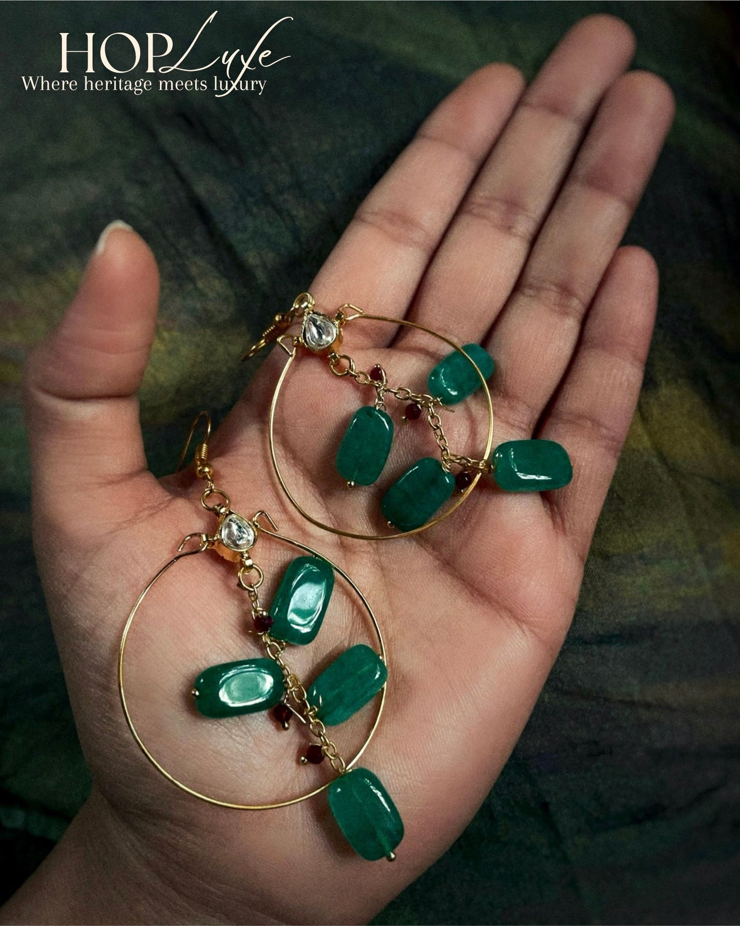 Halo of Jade | Natural & Semi Precious Stone Series | HOP Luxe