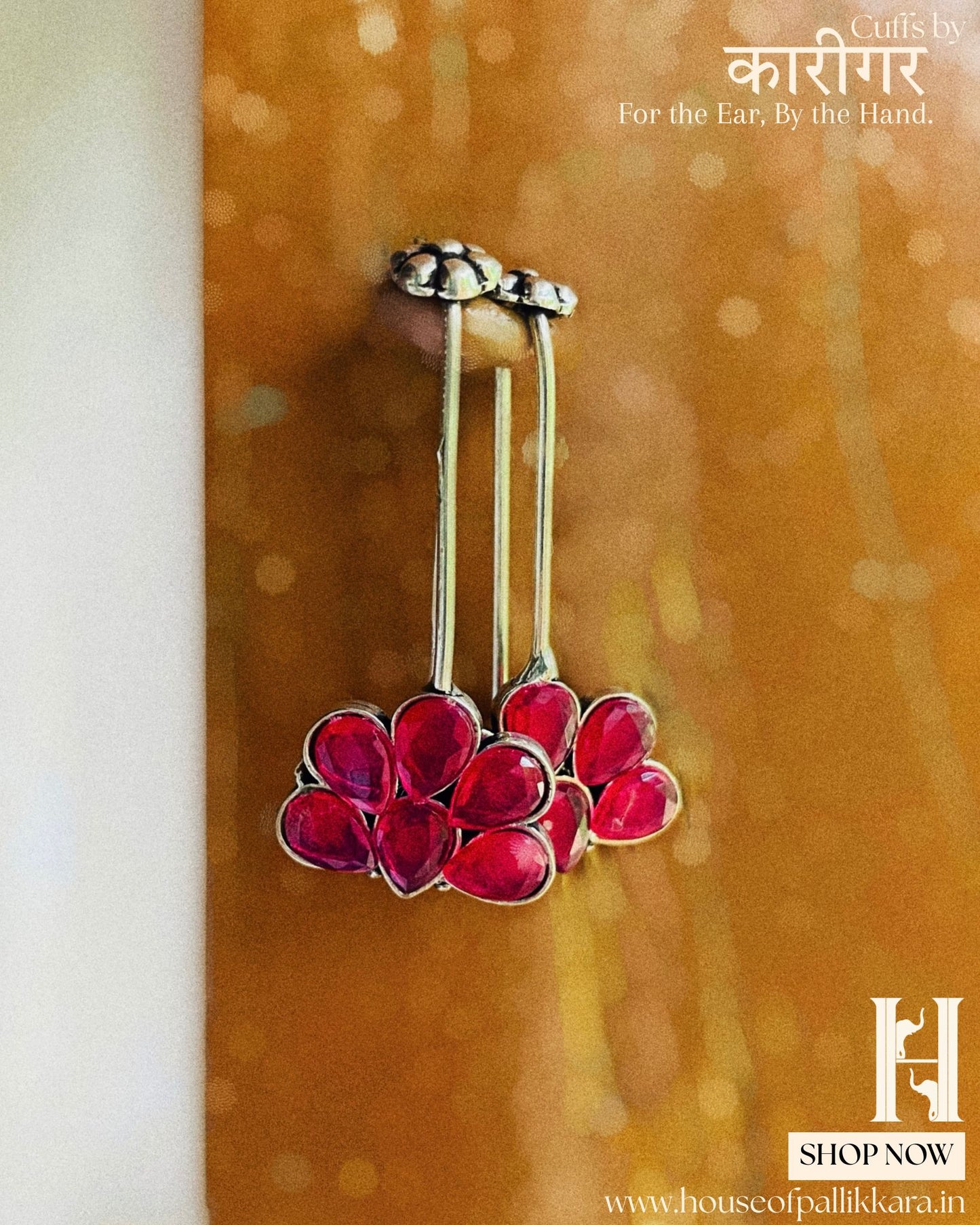 Laeya | Contemporay Bugadi by the कारीगर | Silver Plated