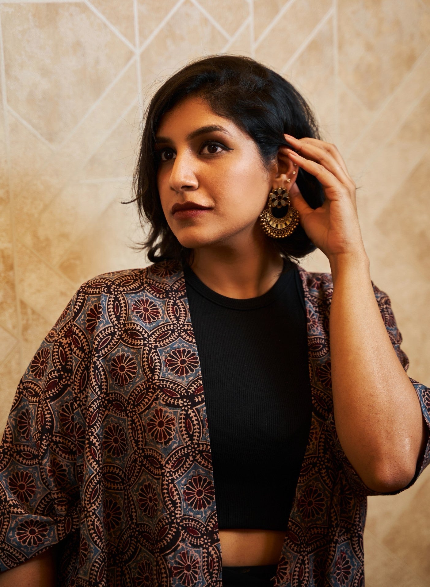 Taranga Kimono-inspired Assymetric Cape