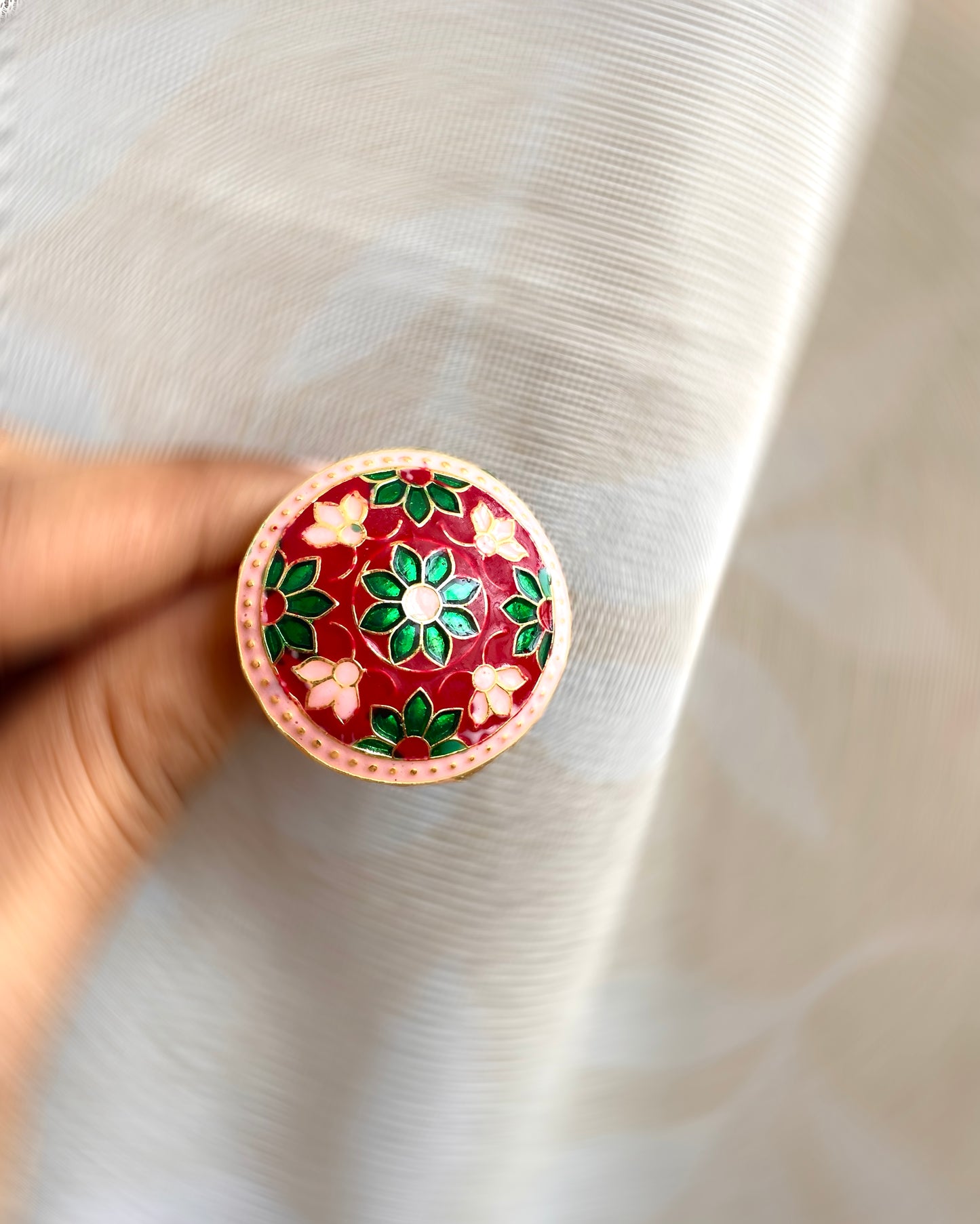 Gulnaar | Finger Ring | The Meenakari Edit