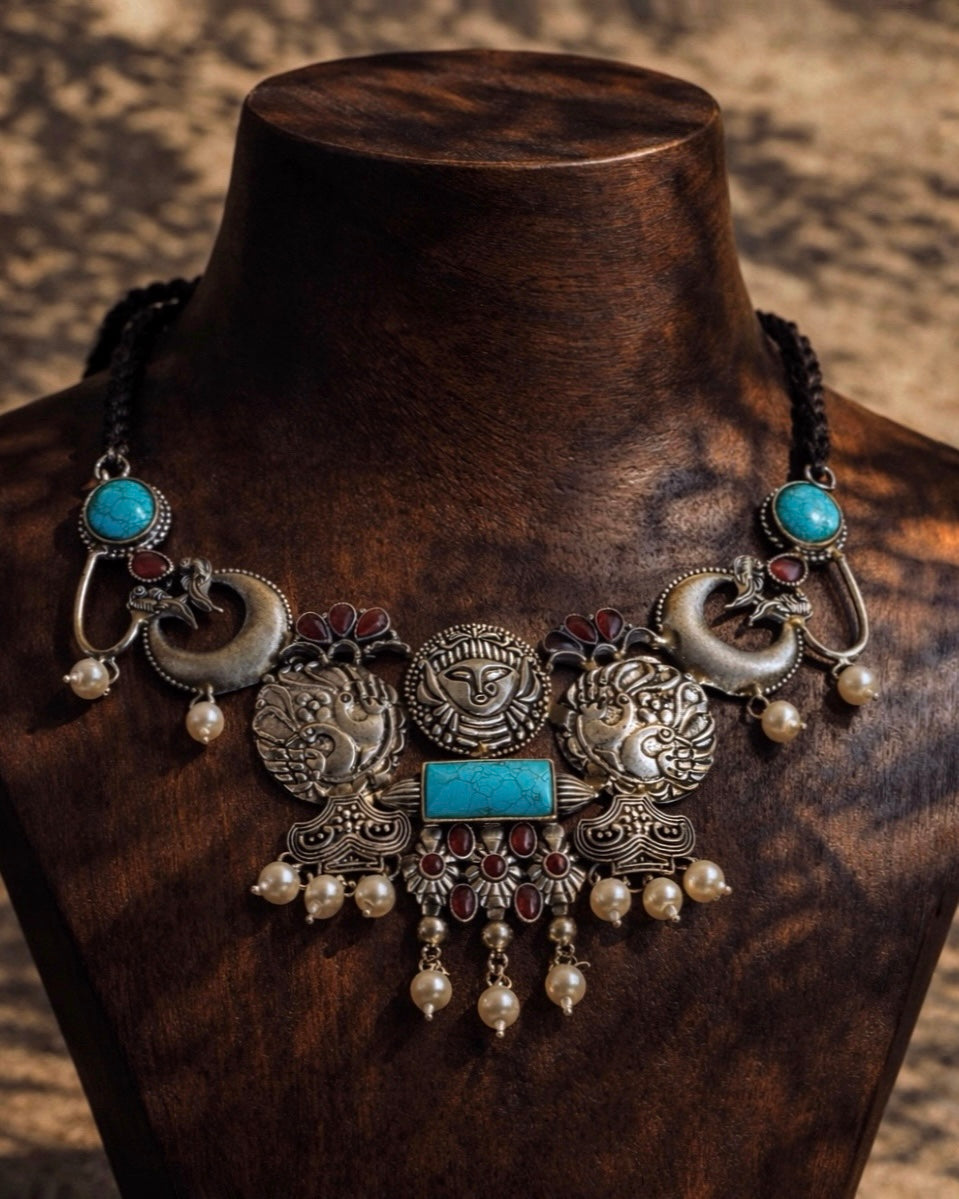 Tribe in Tranquility | Silver Plated Fusion Handcrafted Designer Set