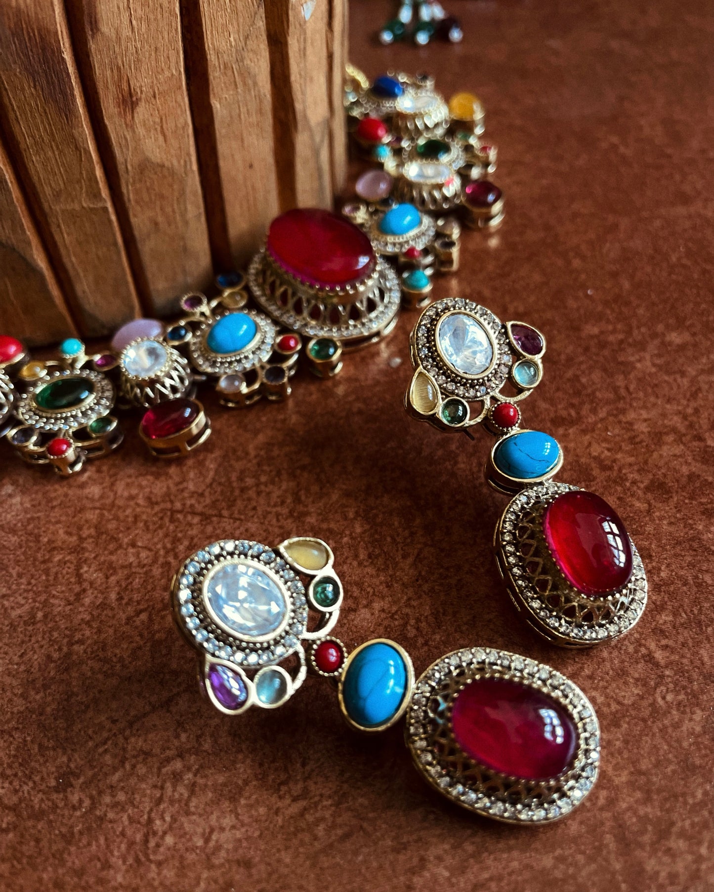 Maharana’s Circlet | Fusion Handcrafted Designer Choker Set with Intricate Stonework