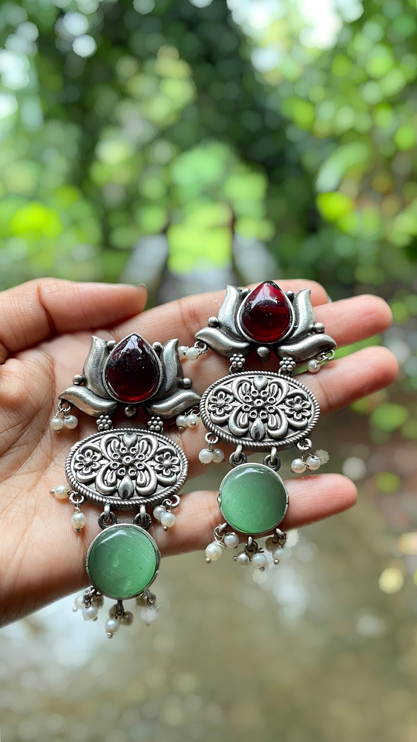 Tulaa | Silver Plated Statement Drops