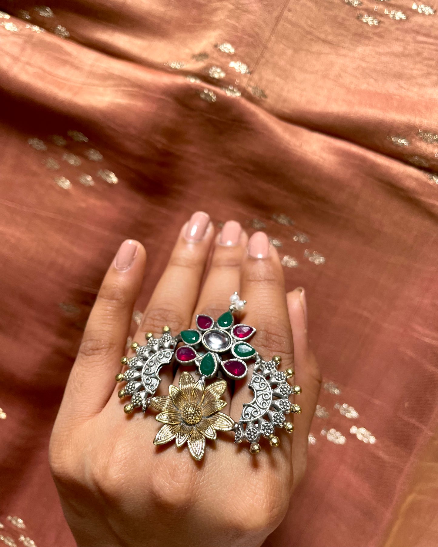 Gulzar | Contemporary Dual Tone Fusion Ring