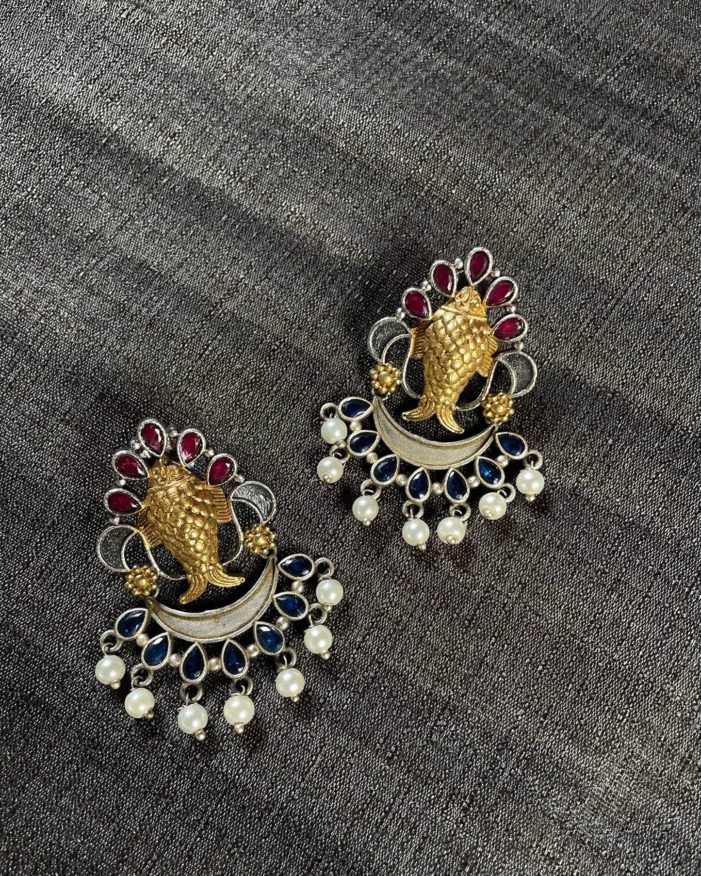 Varuna’s Vault | Dual Tone Fusion | Statement Studs