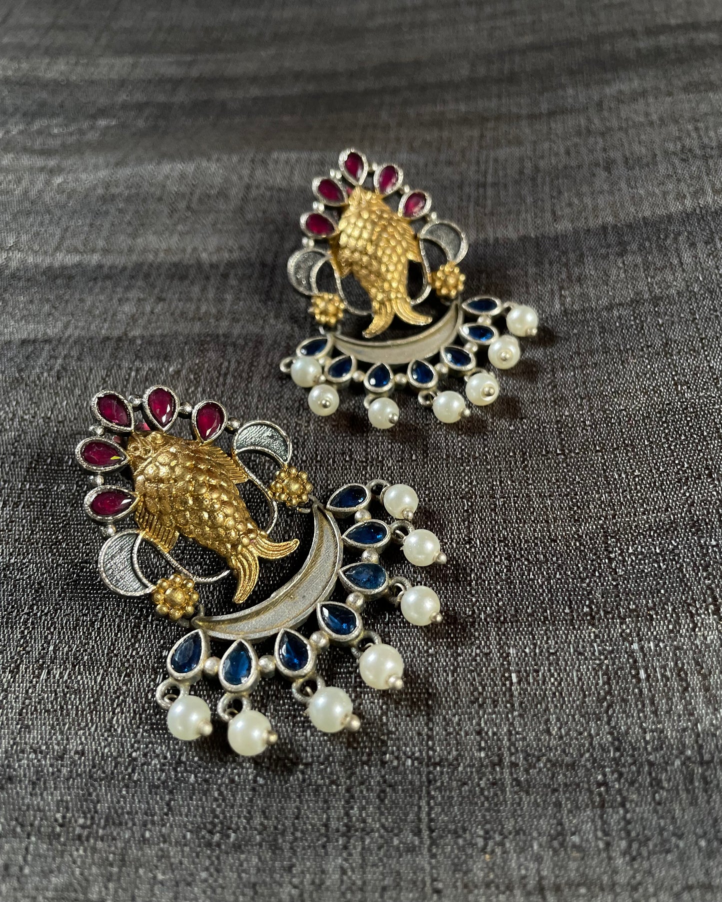 Varuna’s Vault | Dual Tone Fusion | Statement Studs