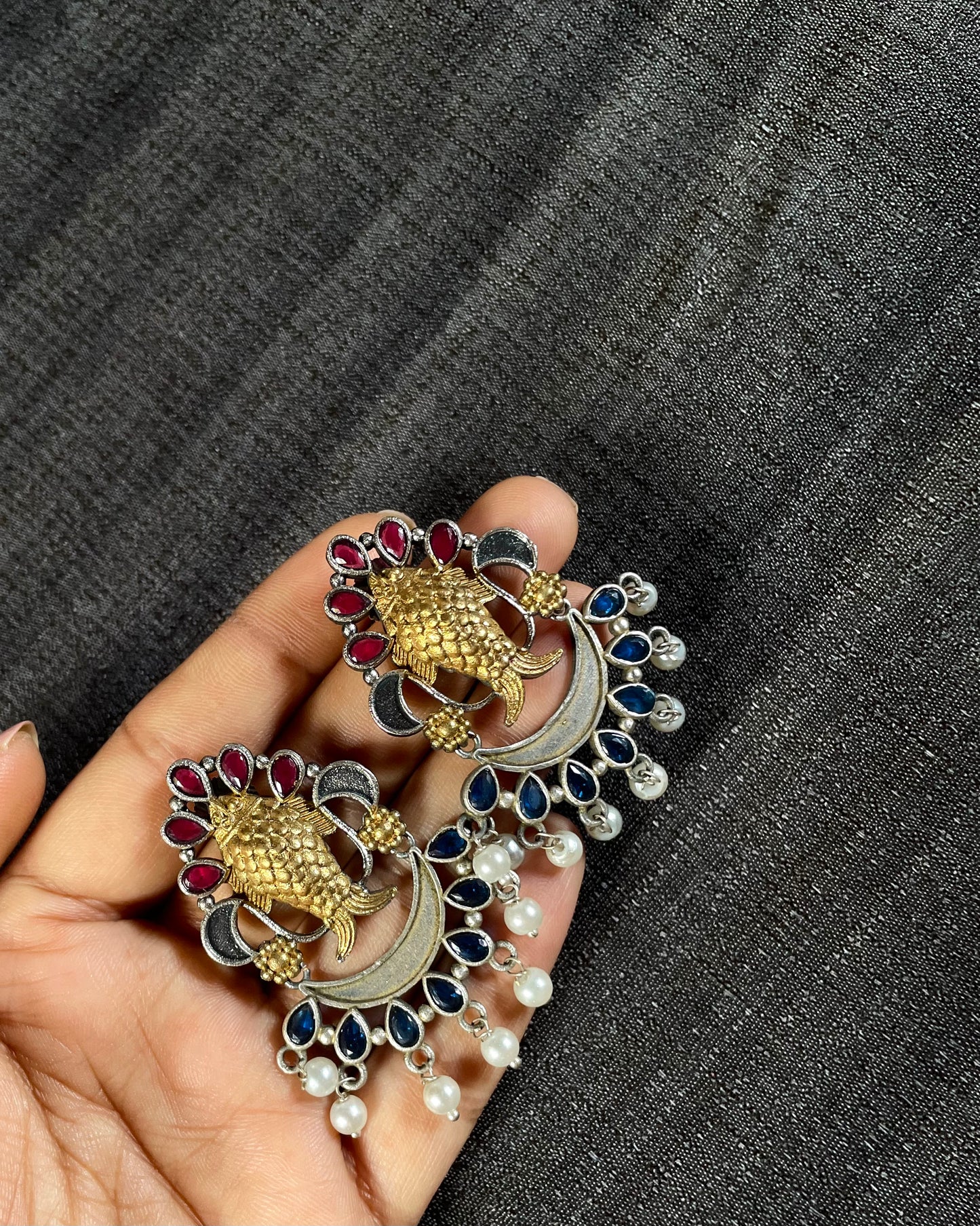 Varuna’s Vault | Dual Tone Fusion | Statement Studs