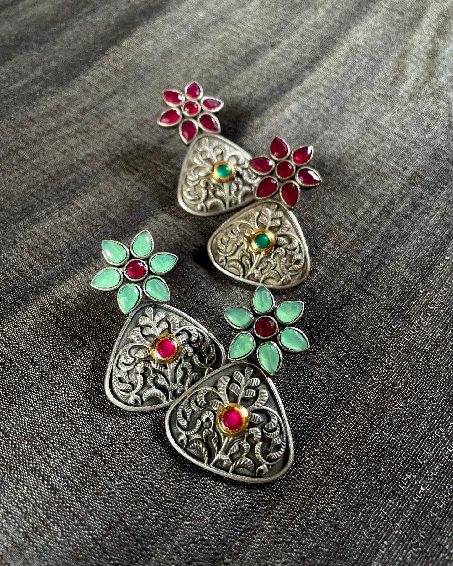 Ratna Rang | Dual Tone Fusion | Statement Studs