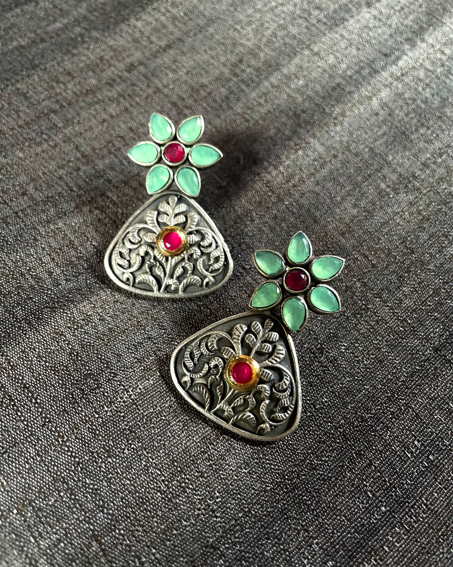 Ratna Rang | Dual Tone Fusion | Statement Studs