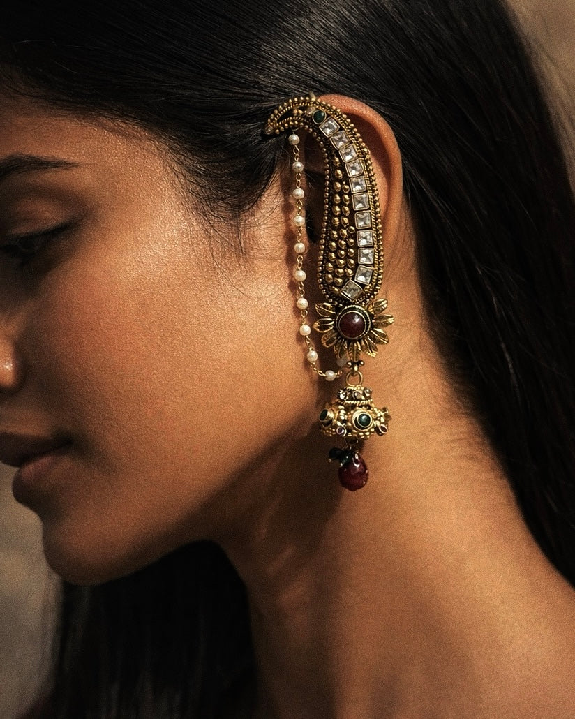 A Crown for the Ear | Antique Heritage-Inspired Earcuffs | The Vishu Collective'26