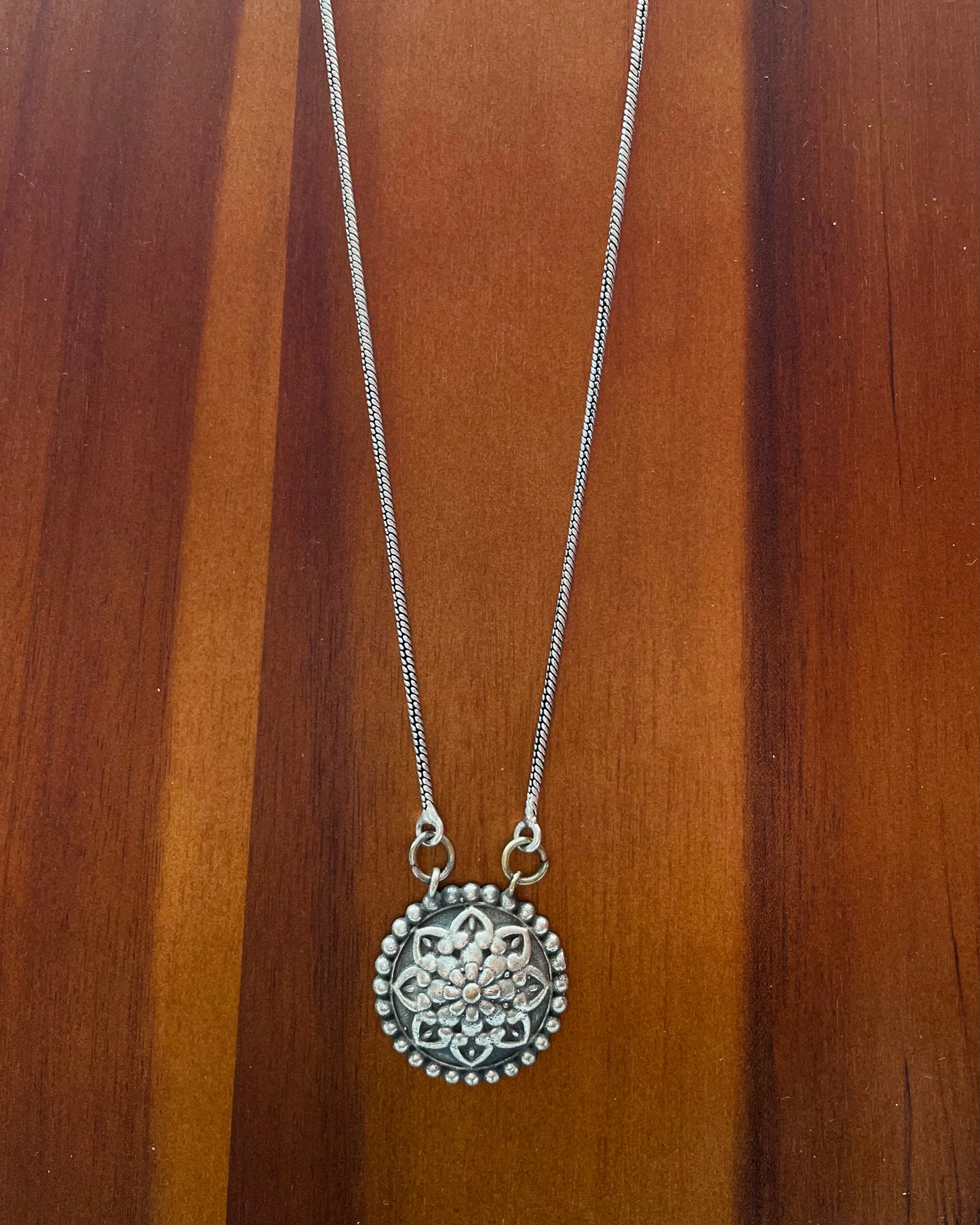 Avhnee | Silver Plated Handcrafted Statement Pendant & Chain