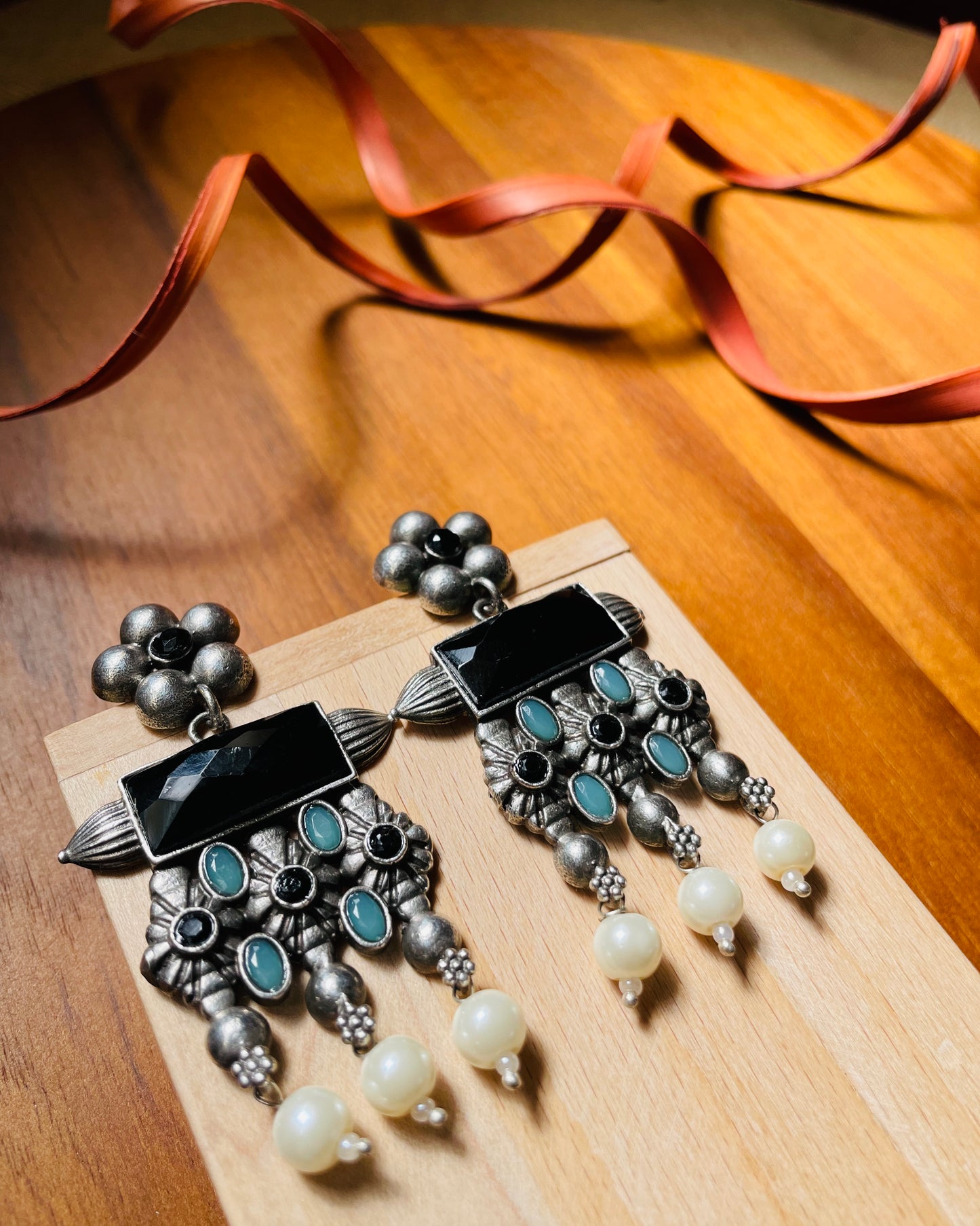 Nitaara | Multicolour Stone Statement Earrings