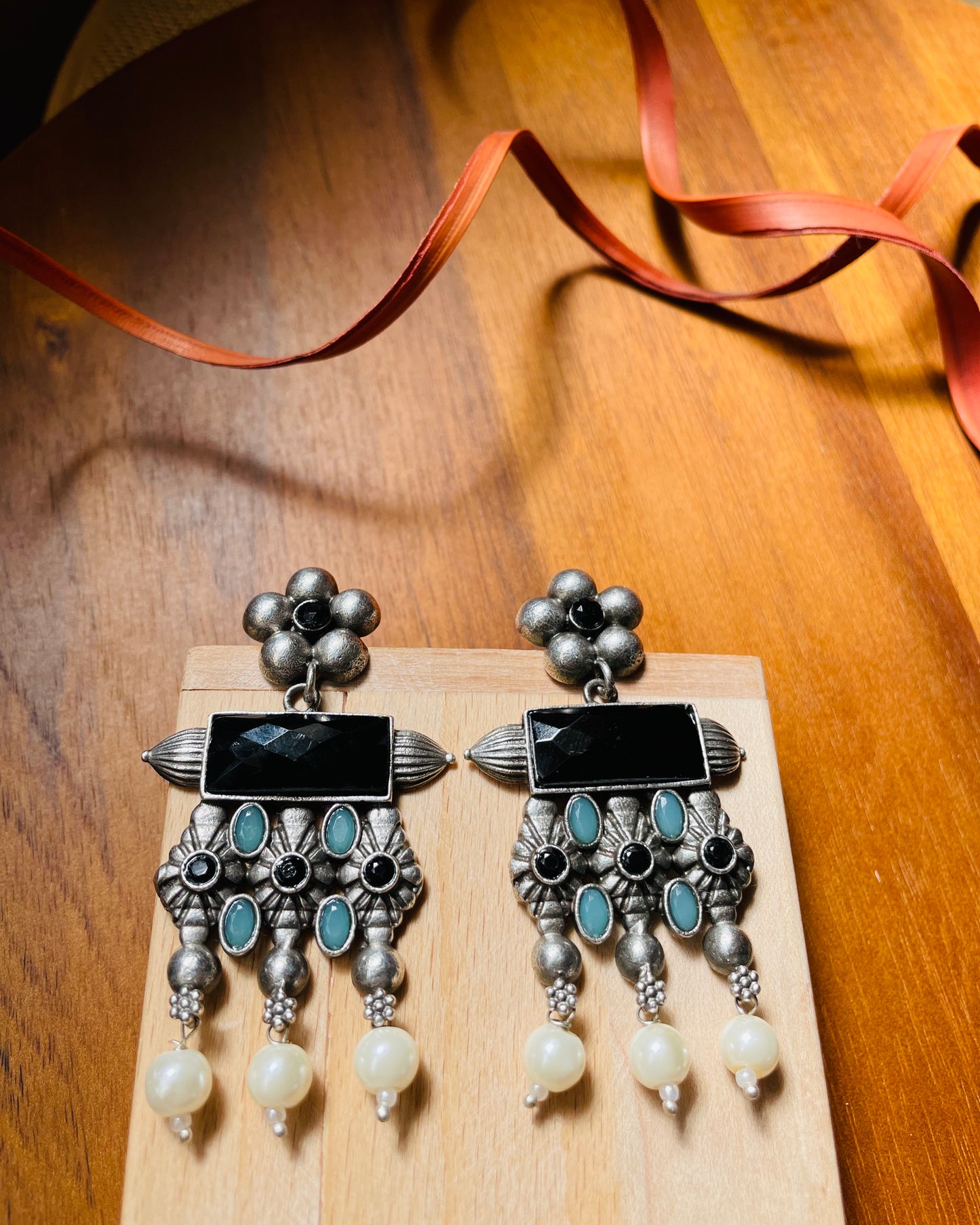 Nitaara | Multicolour Stone Statement Earrings
