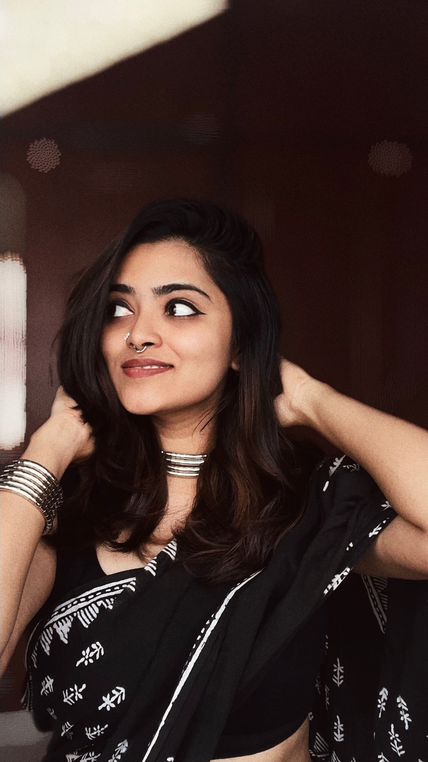 Tribal Coils | Silver Plated Statement Choker & Twisted Kada