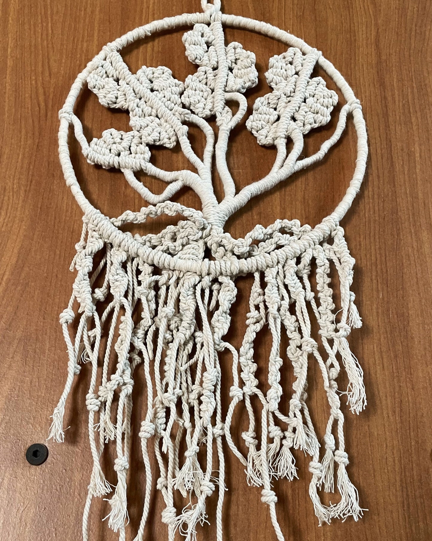 Off-White Tree of Life Macrame Dream Catcher