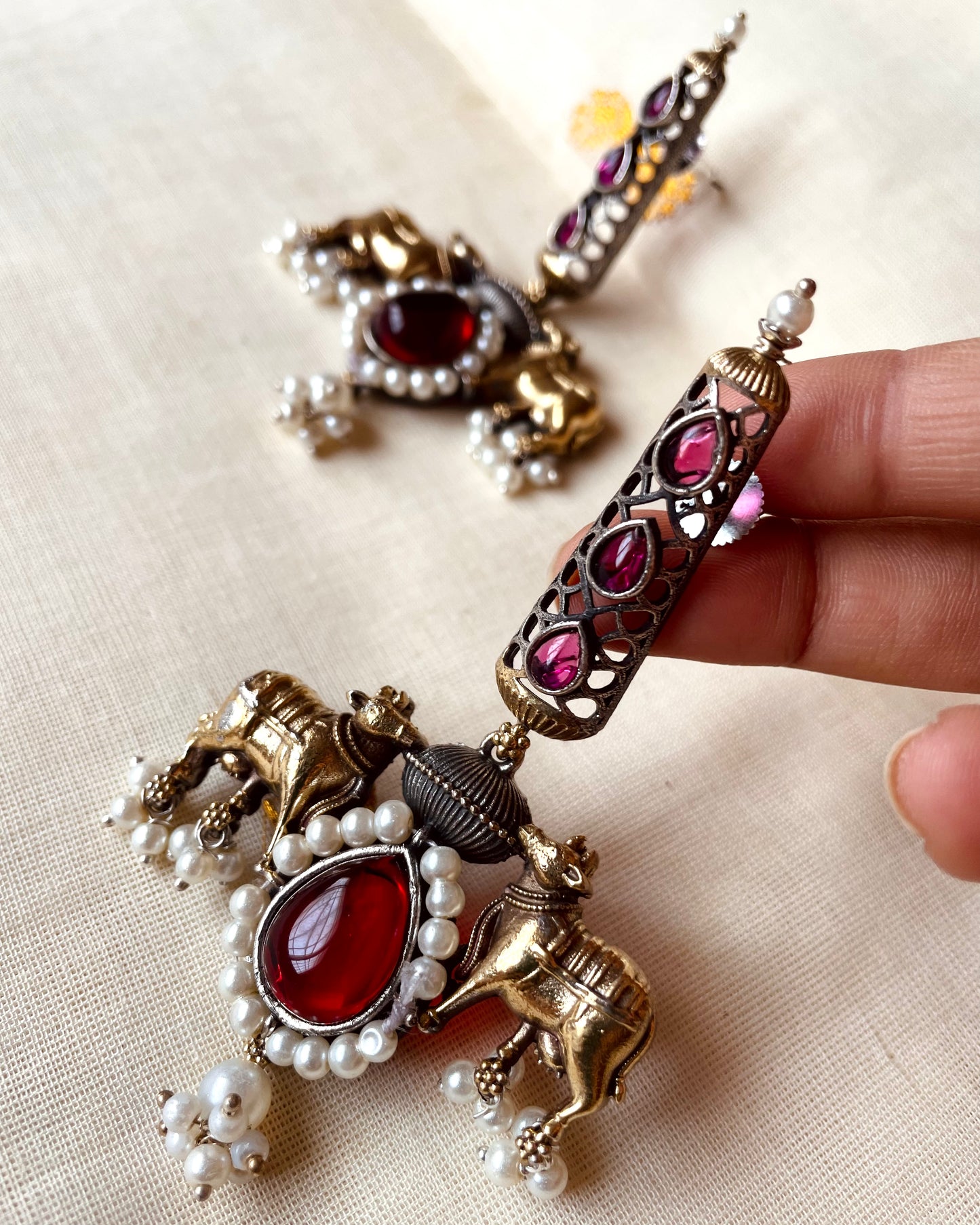 Nandi Peetam | Statement Studs