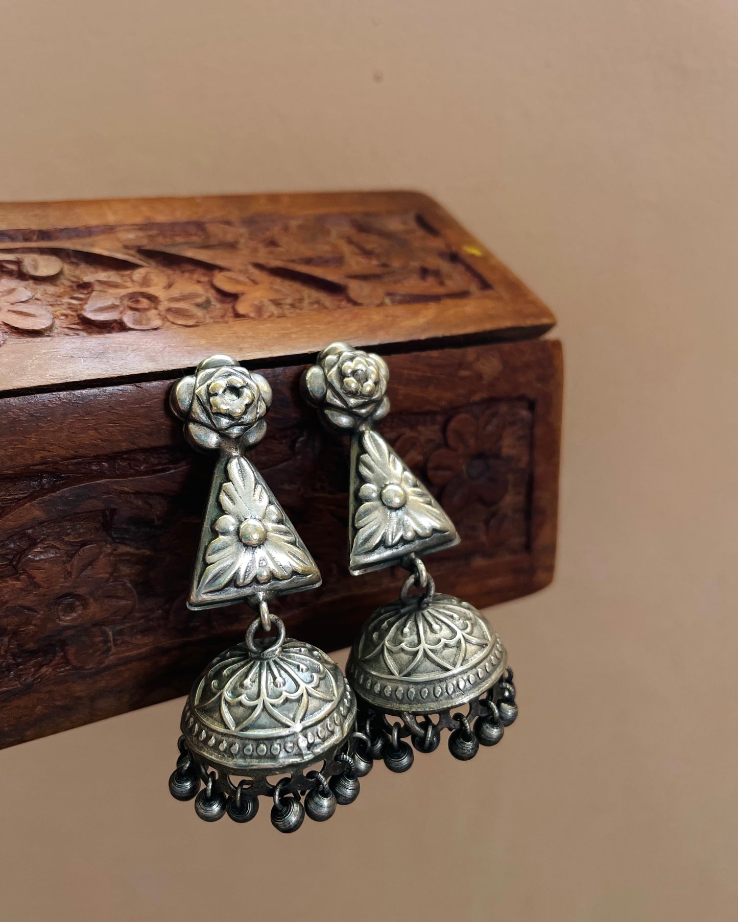 Tushara Antique Jhumkas
