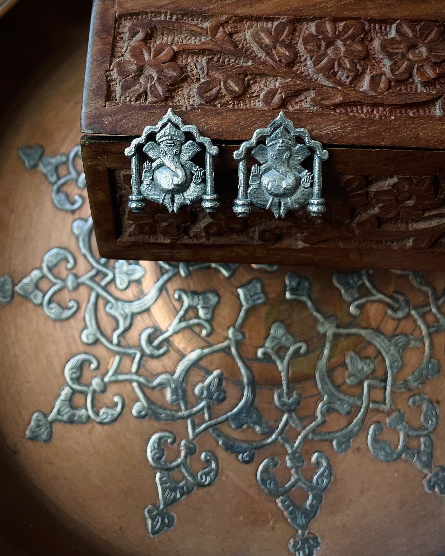 Ekadanta Antique Studs