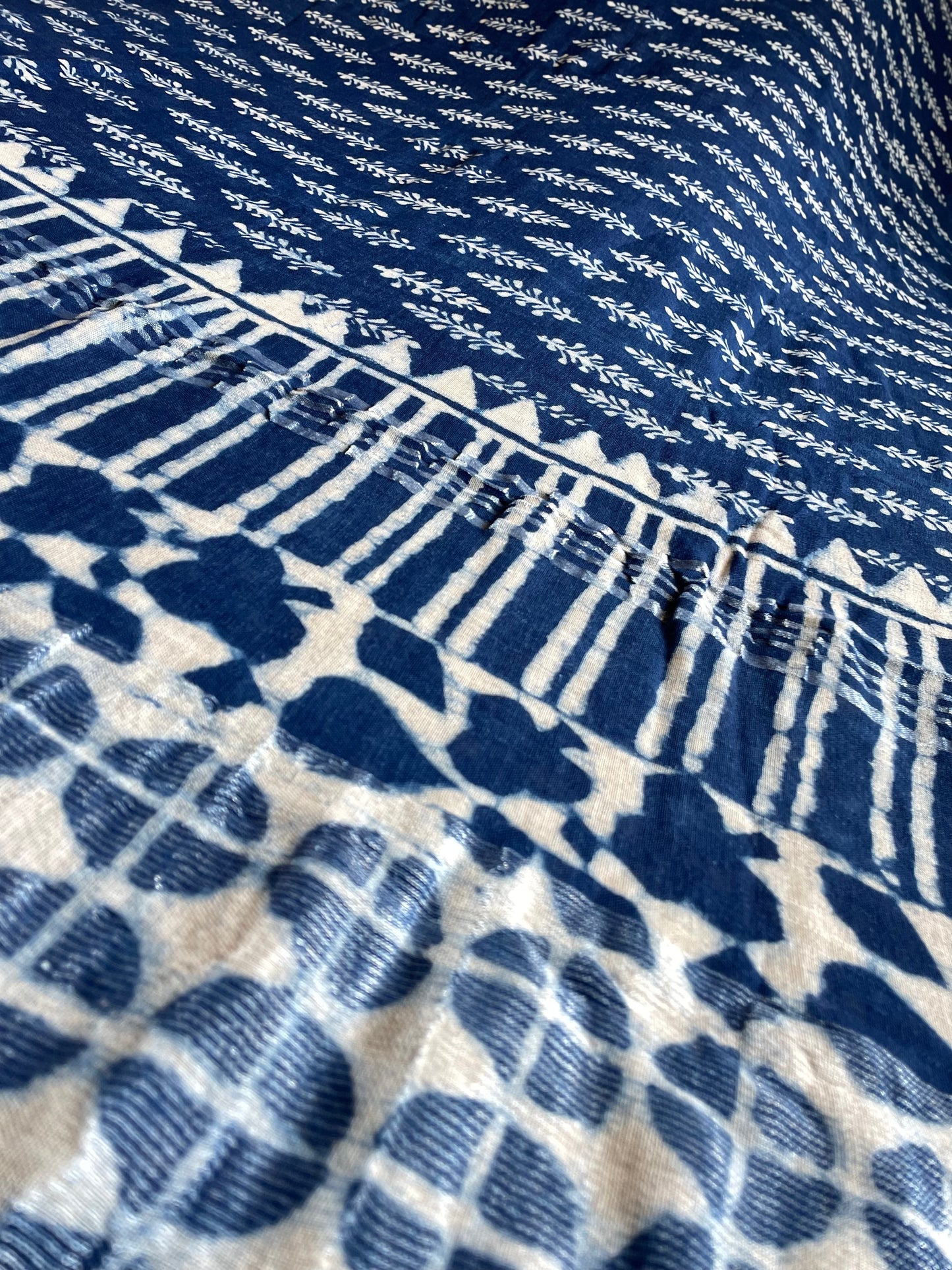 AMALA | Pure Hand-block Printed Linen Saree