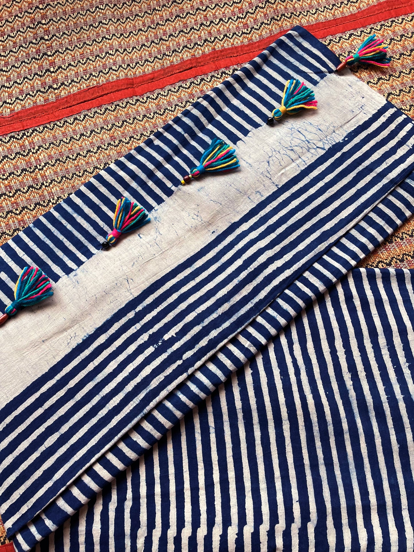 RITHI | Pure Hand-Block Printed Mul Cotton Saree
