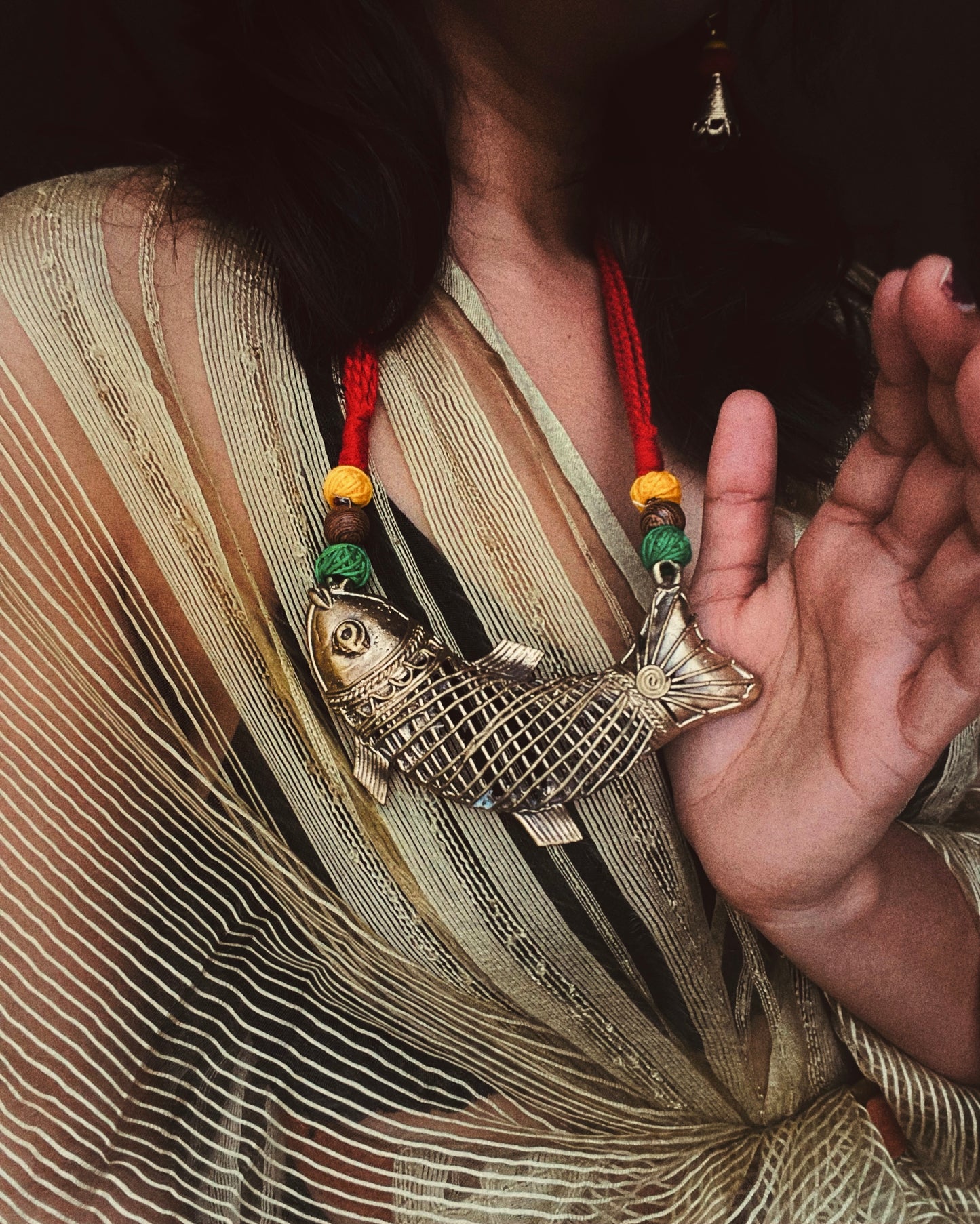 Theyyam Series | Matsya Rupa | Handcrafted Statement Set