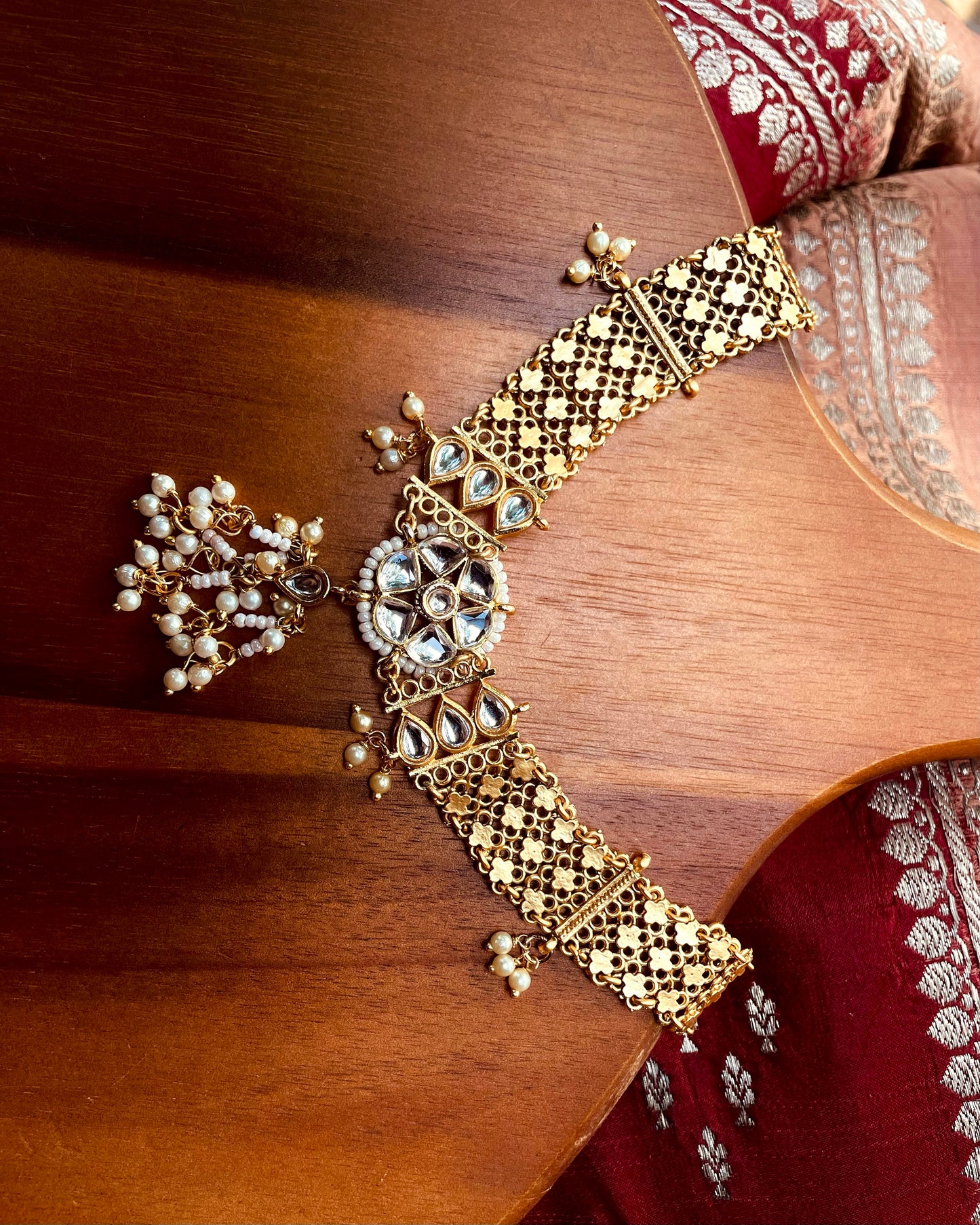 Thamburatti | Antique Heritage Inspired Choker Set | Edit त्रिकाय
