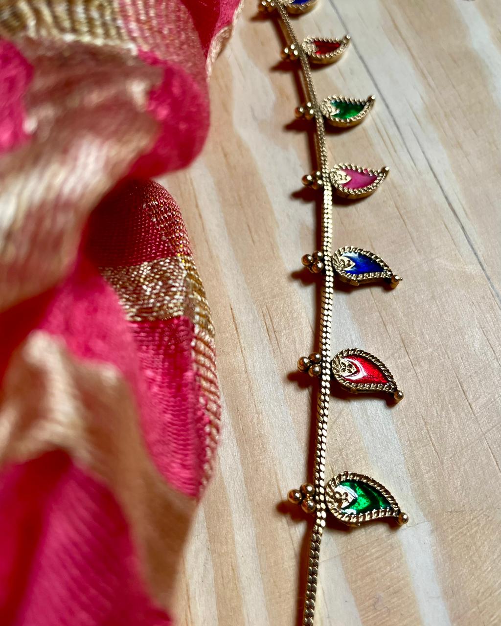 Palakka Chithram | Antique Heritage Inspired Delicate Choker Set | Edit त्रिकाय