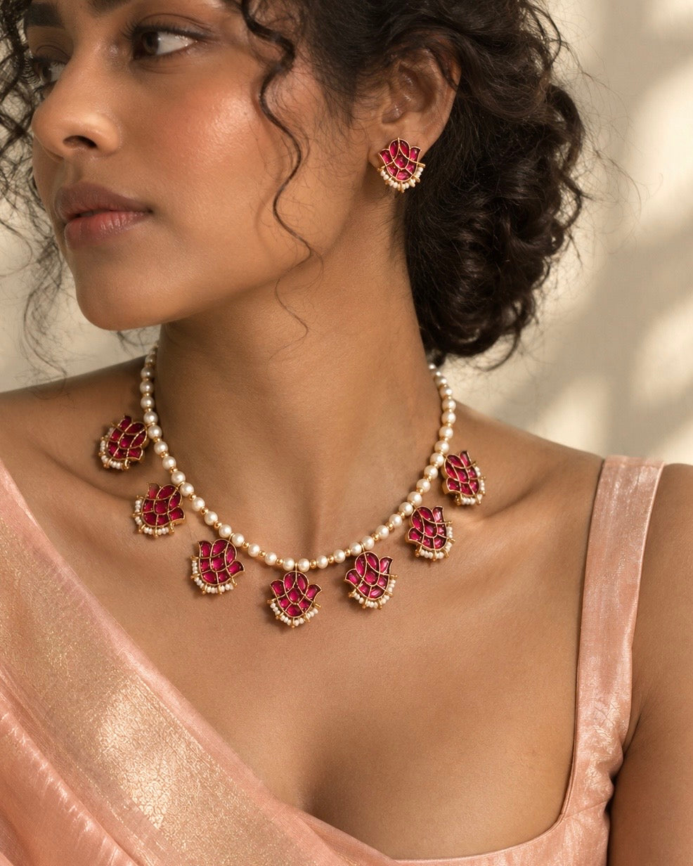 Poongodi | Kemp x Pearl Vintage Necklace Set
