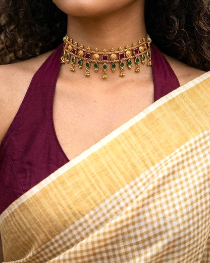 Vaadamalli x Thulasi| Antique Heritage Inspired Choker Set