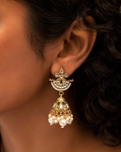 Ponnambal | Kundan & Pearl Vintage Haaram with Jhumkas | Onam'26