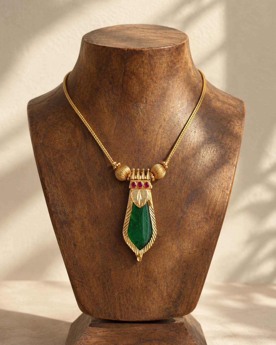 Nagamanikyam | Heritage Gold-Plated Chain & Pendant