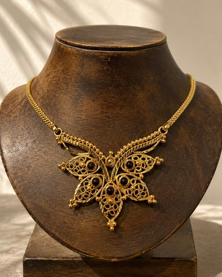 Mantharam | Heritage Gold-Plated Designer Neckpiece | Onam'26