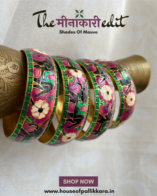 Indugaja | Statement Kadas | Set of 2 | The Meenakari Edit