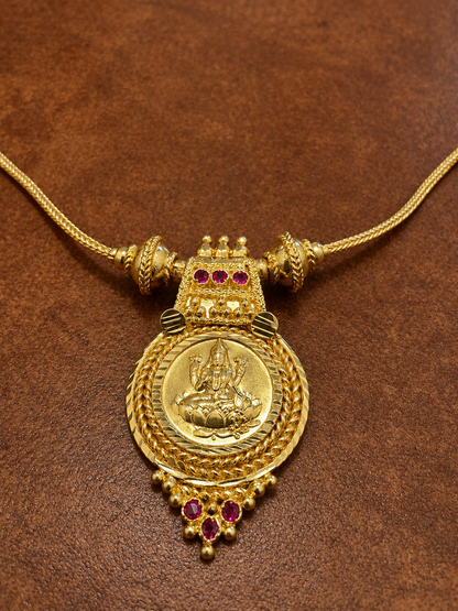 Lakshmi Mudra | Gold-Plated Heirloom Necklace