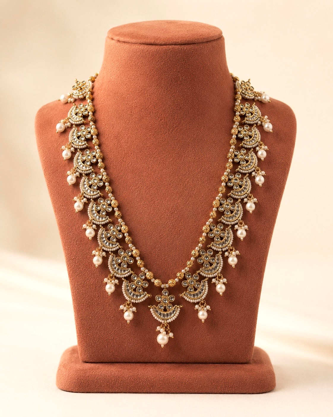 Ponnambal | Kundan & Pearl Vintage Haaram with Jhumkas | Onam'26