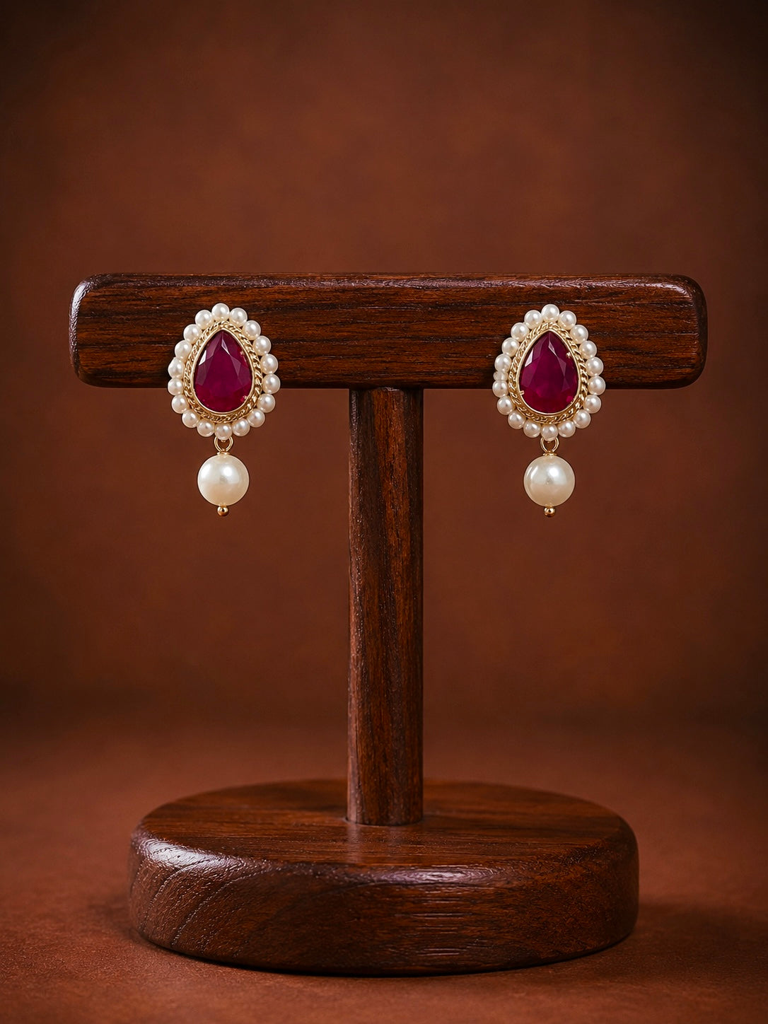 Antique Gold-Plated Studs | Onam'26 Edit