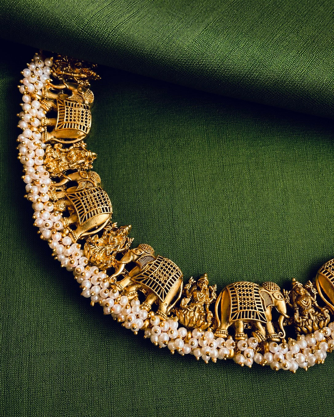 Aanapadam | Antique Temple Choker Set | Onam'26