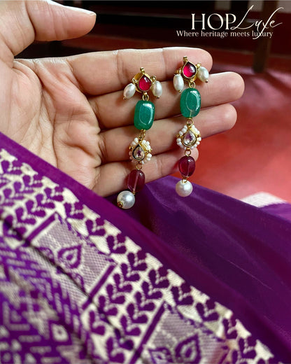 5-Layered Drops | Natural & Semi Precious Stone Series | HOP Luxe