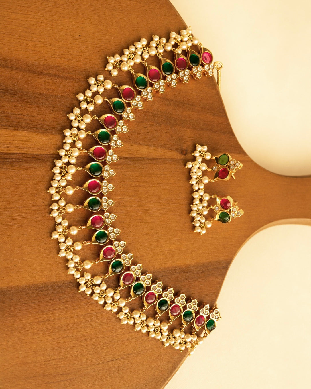 Kemp x Cluster Pearls | Gold-Plated Guttapusalu | Onam'26