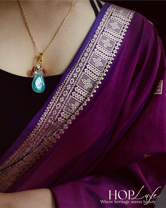 Seafoam Drops | Pendant & Chain | Natural & Semi Precious Stone Series | HOP Luxe