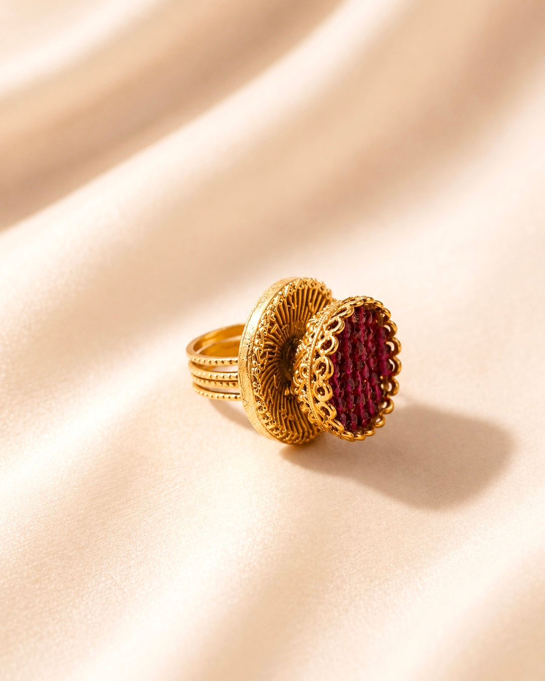 Sunfire Petal | Heritage Inspired Finger Ring