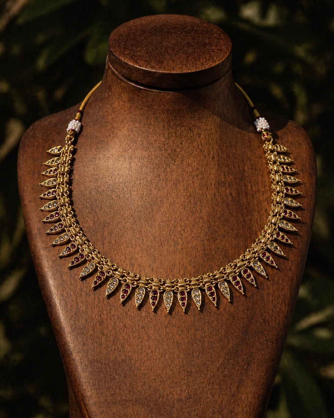 Mukkallu Thali Maala | Antique Heritage Inspired Gold-Plated Choker Set