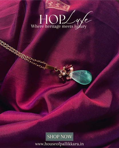 Seafoam Drops | Pendant & Chain | Natural & Semi Precious Stone Series | HOP Luxe