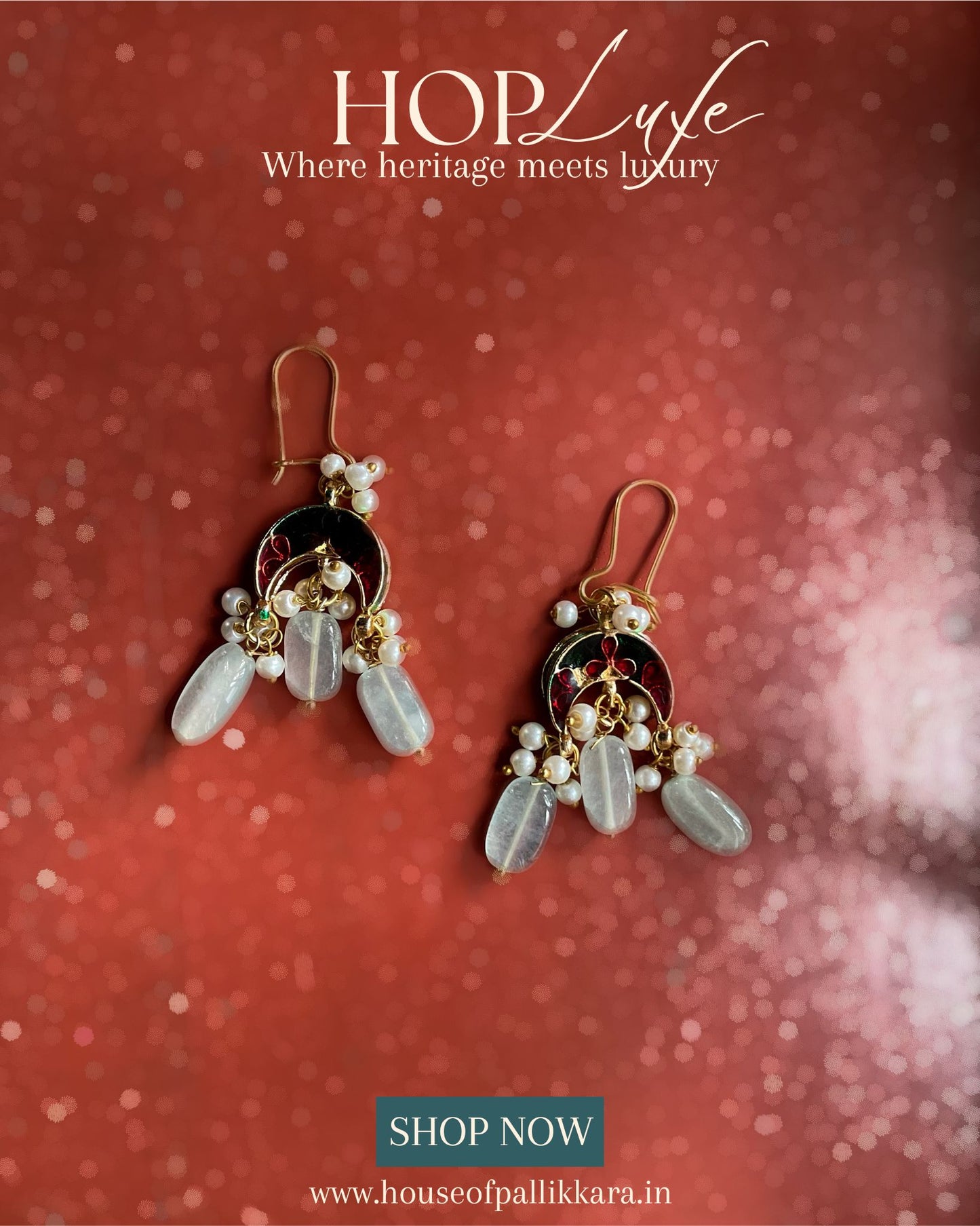 Iravata Meenakari Baalis| Natural & Semi Precious Stone Series | HOP Luxe