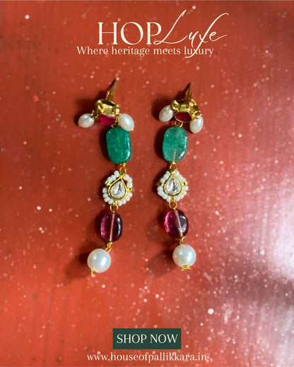 5-Layered Drops | Natural & Semi Precious Stone Series | HOP Luxe