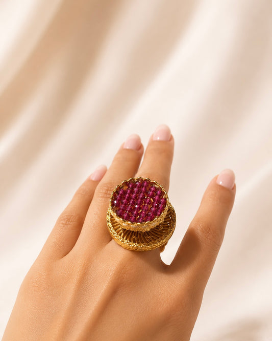 Sunfire Petal | Heritage Inspired Finger Ring