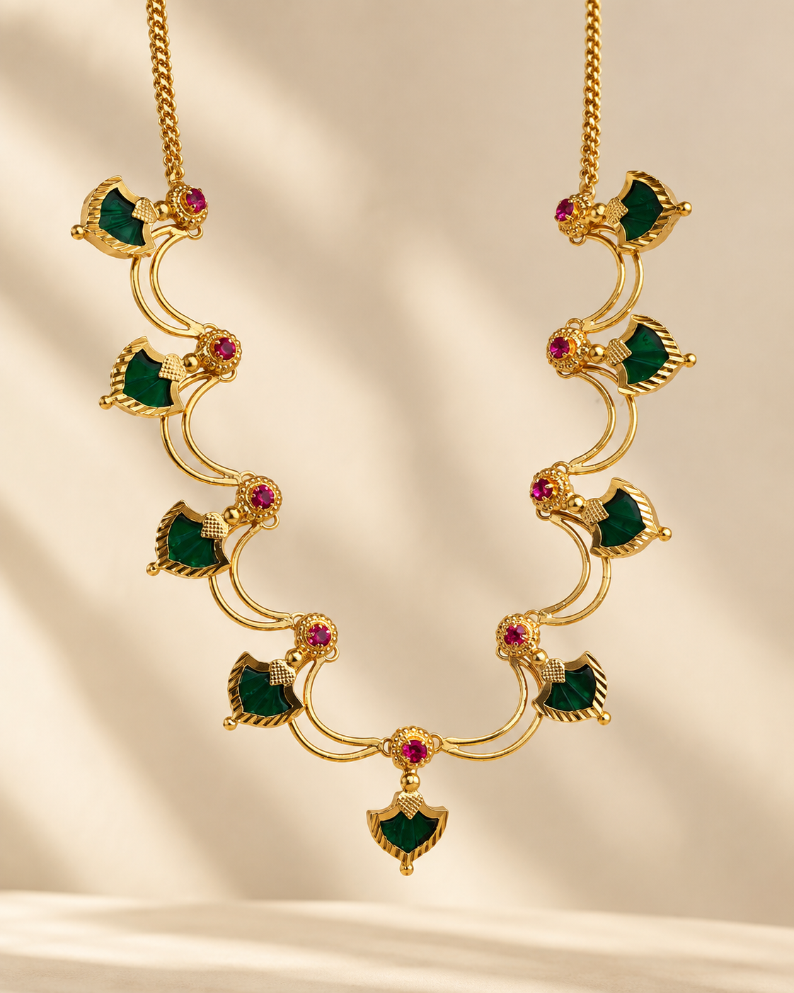 Palakka Valli | Heritage Gold-Plated Designer Choker