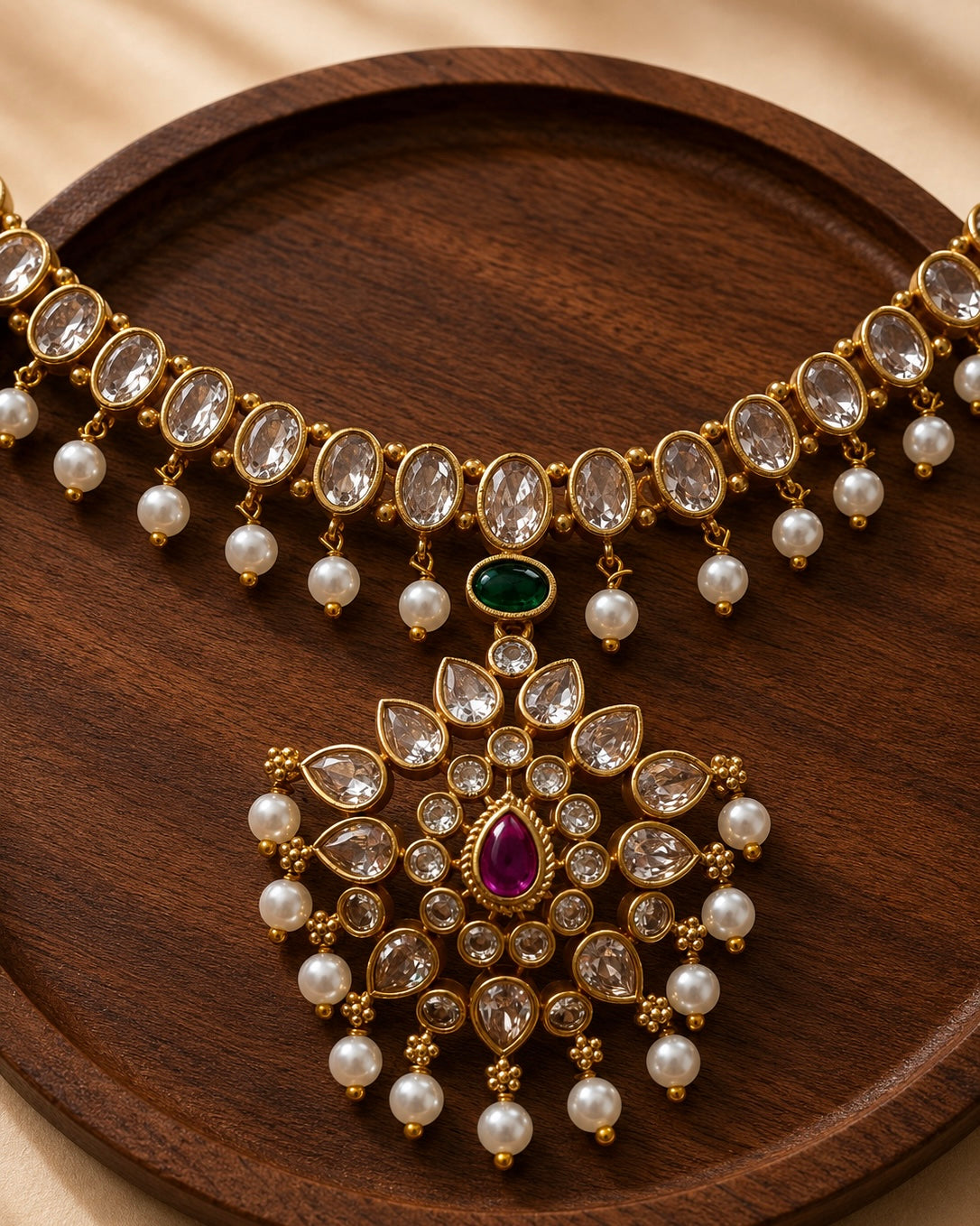 Lady of the House | Jadau Kundan Vintage Attigai Set | Onam'26