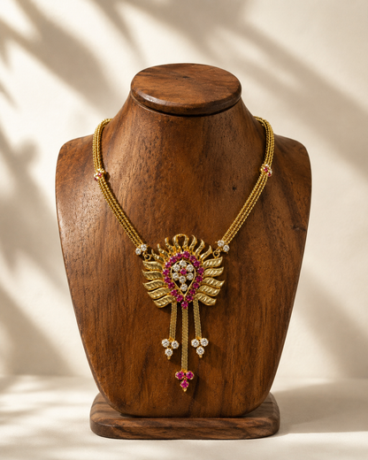 Wings of Garuda | Heritage Gold-Plated Designer Necklace